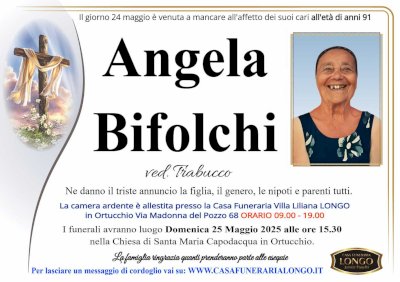 ANGELA BIFOLCHI in TRABUCCO