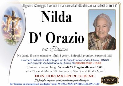 NILDA D'ORAZIO in TARQUINI