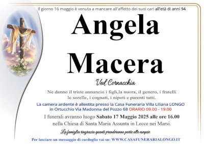 ANGELA MACERA in CORNACCHIA