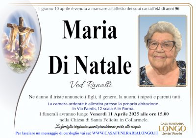 MARIA DI NATALE in RANALLI