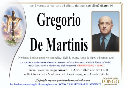 GREGORIO DE MARTINIS