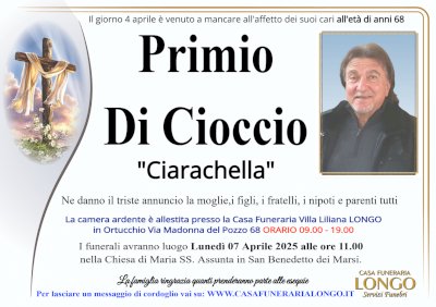 PRIMIO DI CIOCCIO "CIARACHELLA"