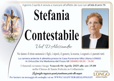 STEFANIA CONTESTABILE in D'ALESSANDRO