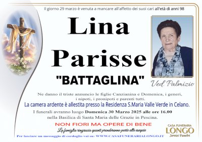 LINA PARISSE "BATTAGLINA" in PALMIZIO