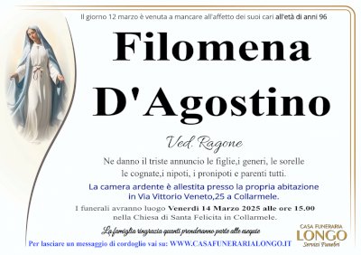 FILOMENA D'AGOSTINO in RAGONE