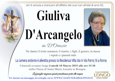 GIULIVA D'ARCANGELO in D'ORAZIO