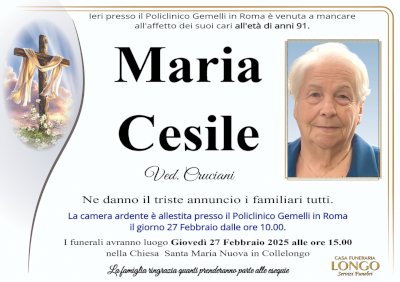 MARIA CESILE in CRUCIANI