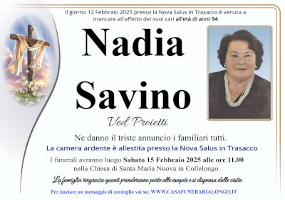 NADIA SAVINO in PROIETTI