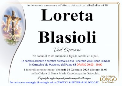 LORETA BLASIOLI in CIPRIANI