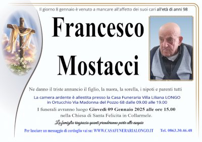 FRANCESCO MOSTACCI