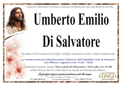 UMBERTO EMILIO DI SALVATORE