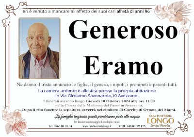 GENEROSO ERAMO