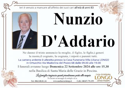 NUNZIO D'ADDARIO