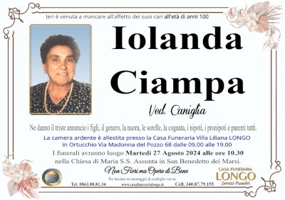 IOLANDA CIAMPA in CANIGLIA