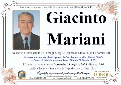 GIACINTO MARIANI