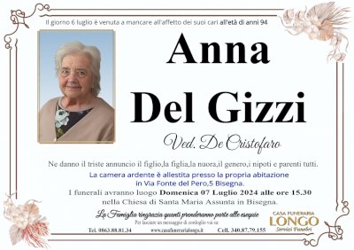 ANNA DEL GIZZI in DE CRISTOFARO
