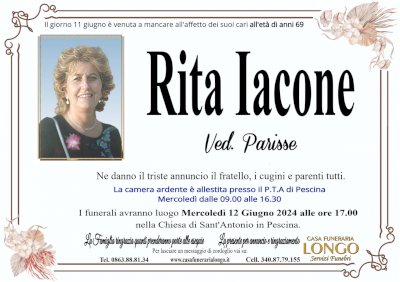 RITA IACONE in PARISSE