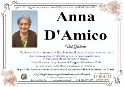 ANNA D'AMICO in GASBARRO