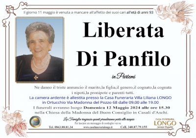 LIBERATA DI PANFILO in PARTEMI