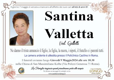 SANTINA VALLETTA in GALLOTTI