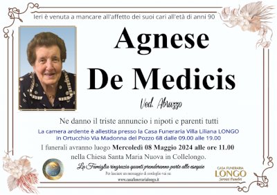 AGNESE DE MEDICIS in ABRUZZO