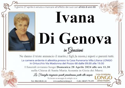 IVANA DI GENOVA in GRAZIANI