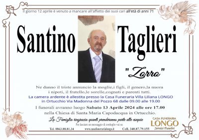 SANTINO TAGLIERI "ZORRO"