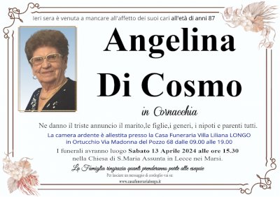 ANGELINA DI COSMO in CORNACCHIA