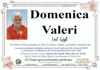 DOMENICA VALERI in GIGLI