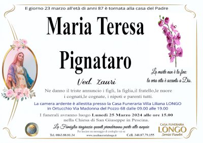 MARIA TERESA PIGNATARO in ZAURI