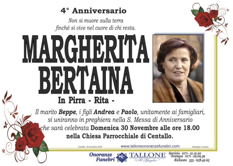 Manifesto di MARGHERITA BERTAINA "- RITA -" in PIRRA