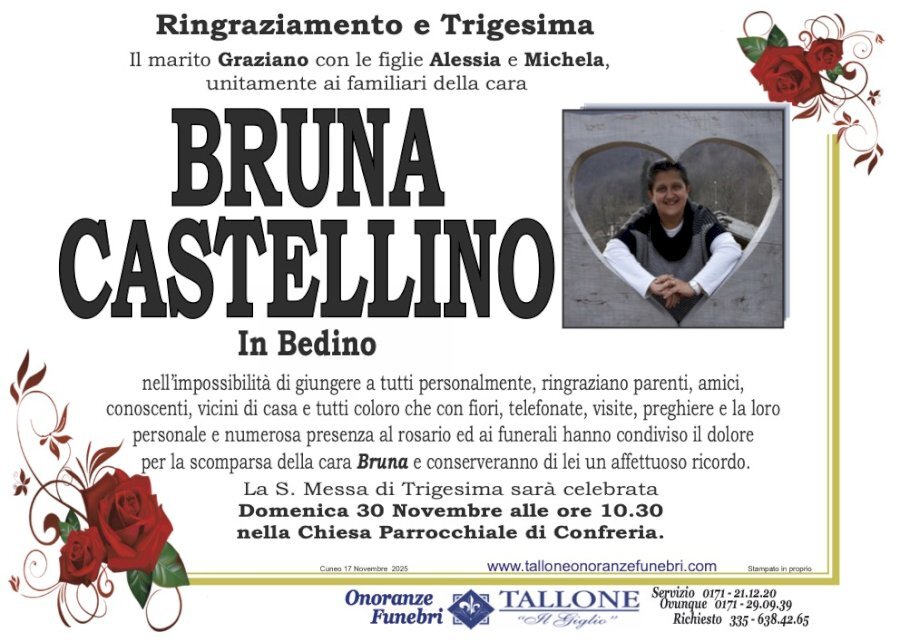 Manifesto di BRUNA CASTELLINO in BEDINO