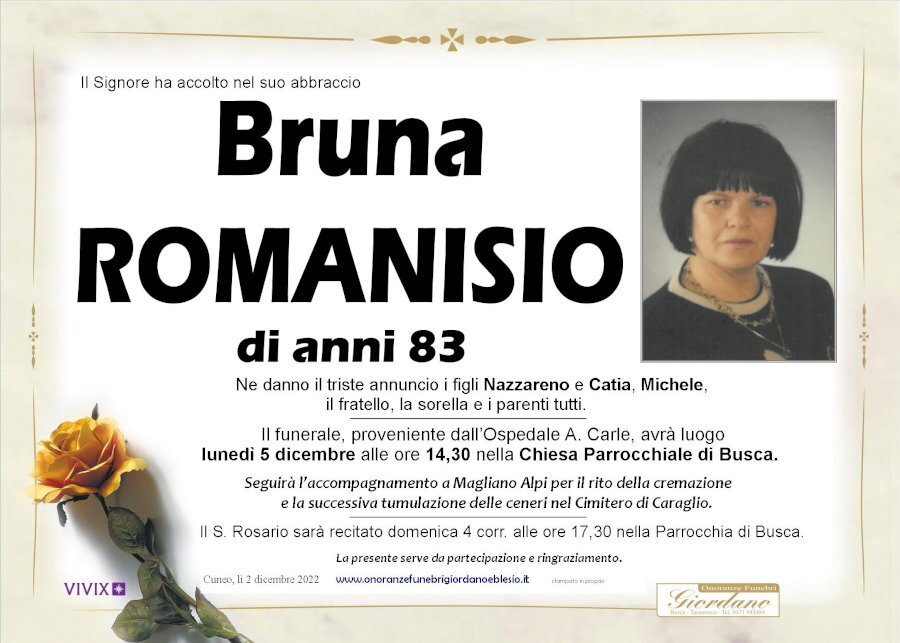 Manifesto di BRUNA ROMANISIO