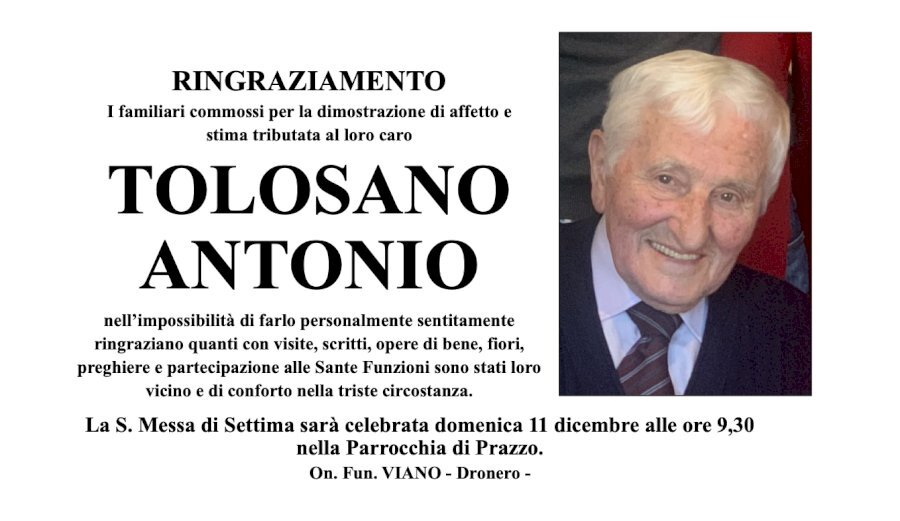 Manifesto di ANTONIO TOLOSANO