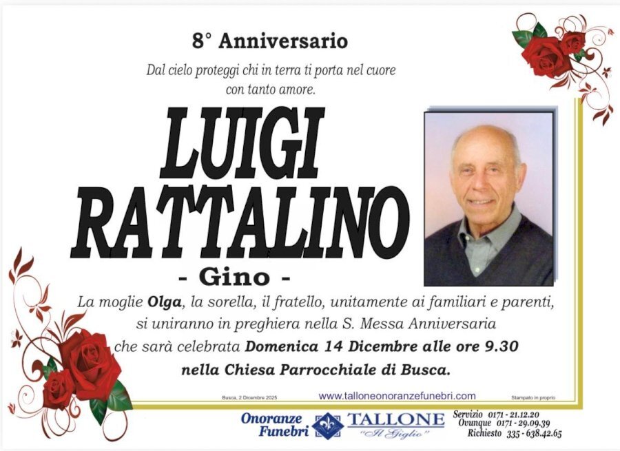 Manifesto di LUIGI RATTALINO "- GINO -"