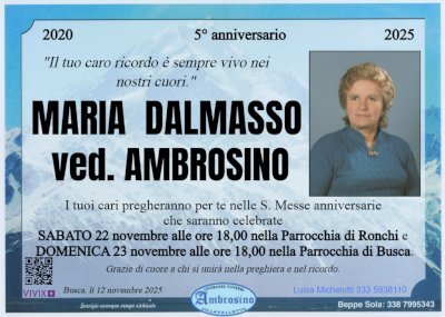 MARIA DALMASSO ved. AMBROSINO