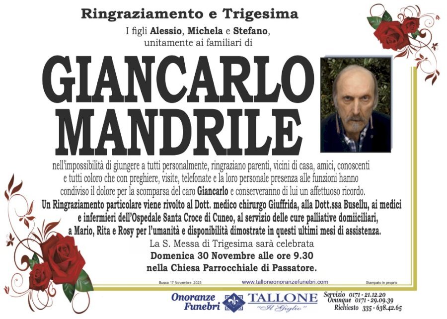 Manifesto di GIANCARLO MANDRILE