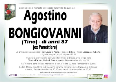 AGOSTINO BONGIOVANNI "TINO"