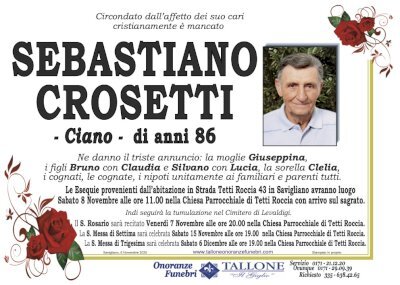 SEBASTIANO CROSETTI "CIANO"