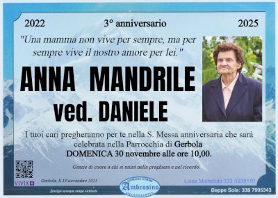 ANNA MANDRILE ved. DANIELE
