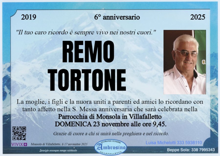 Manifesto di REMO TORTONE