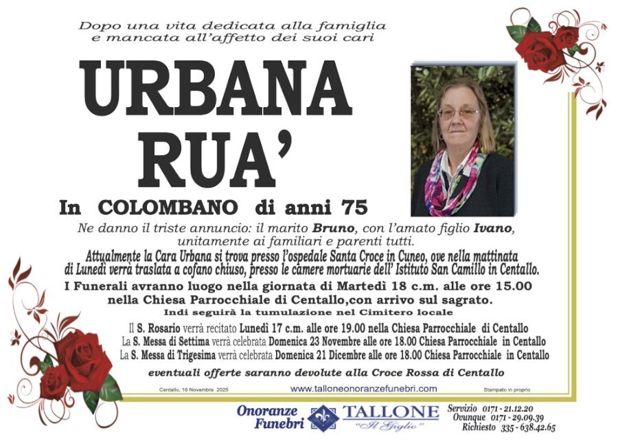 Manifesto di URBANA RUÀ in COLOMBANO
