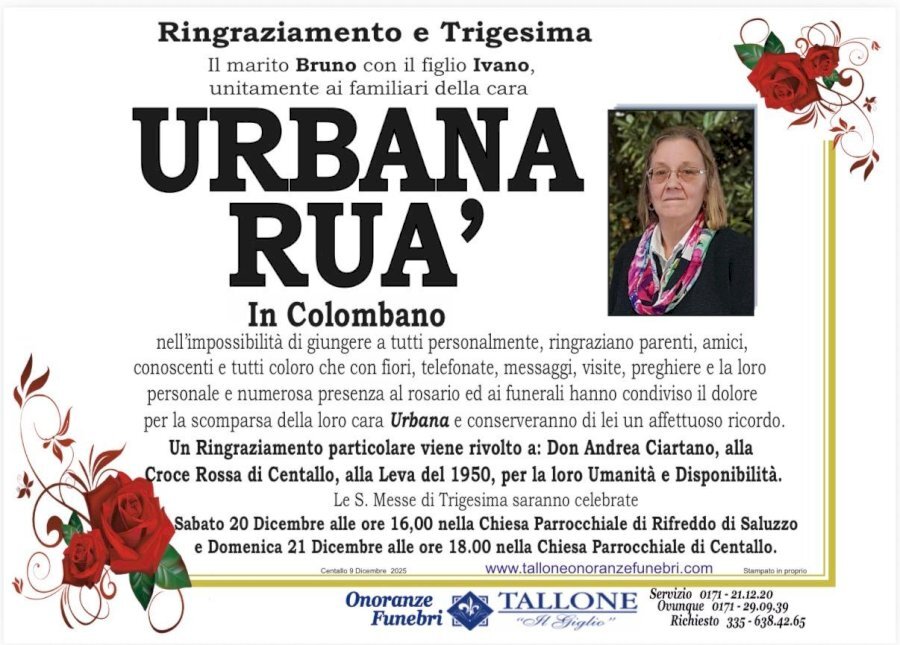 Manifesto di URBANA RUÀ in COLOMBANO