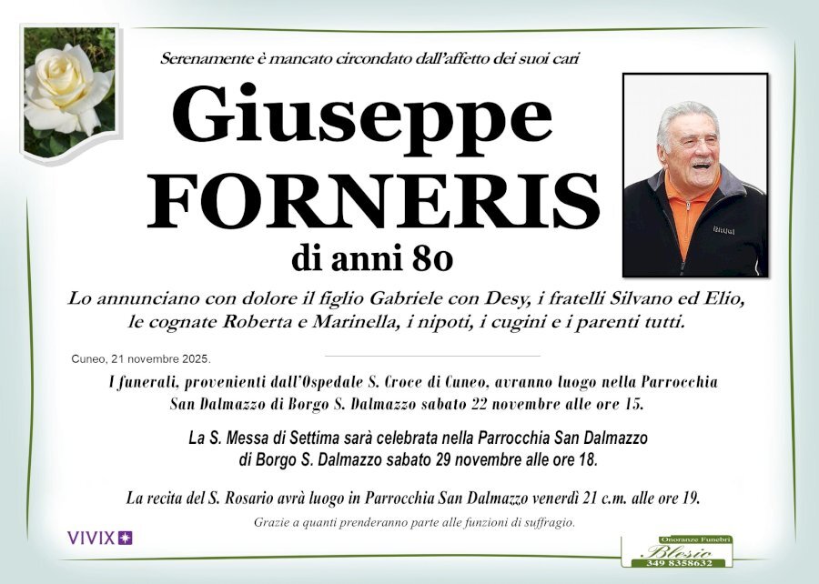 Manifesto di GIUSEPPE FORNERIS