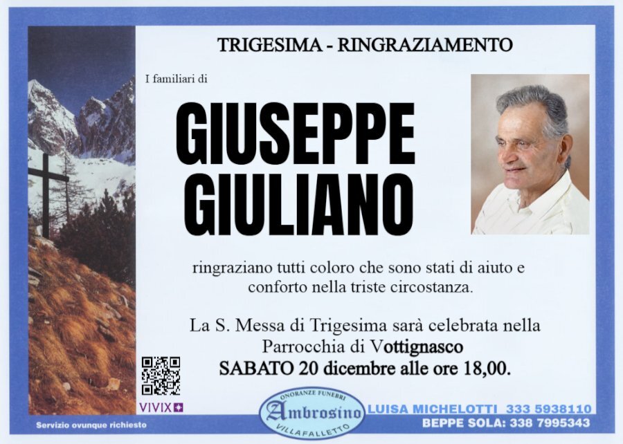 Manifesto di GIUSEPPE GIULIANO