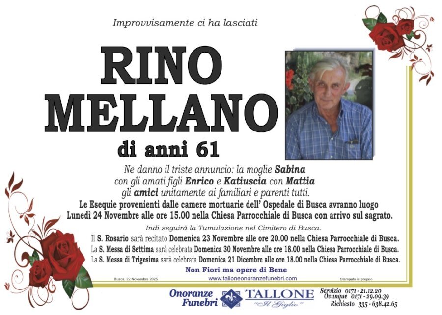 Manifesto di RINO MELLANO