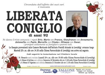 LIBERATA CONIGLIO