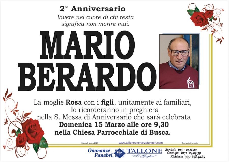 Manifesto di MARIO BERARDO