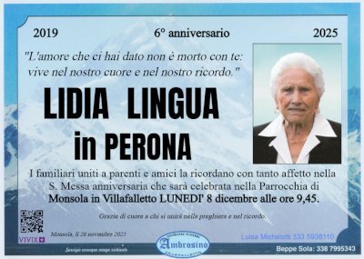 LIDIA LINGUA in PERONA